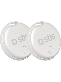 SBS Track My Anti-Lost Trackers Apple Find My White 2 Pack