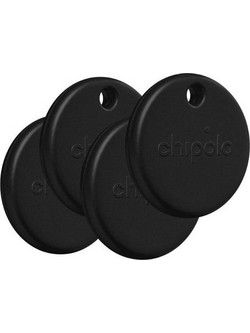 Chipolo Anti-Lost Trackers Apple Find My / Google Find My Device Black 4 Pack