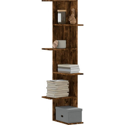 vidaXL Γωνιακή Βιβλιοθήκη Τοίχου 36.5x36.5x140cm 852631