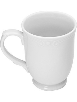 Estia Athenee Κούπα Πορσελάνης Λευκή 340ml