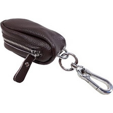 DOMLEATHERS DOMLEATHERS ΔΕΡΜΑΤΙΝΗ ΚΛΕΙΔΟΘΗΚΗ / ΠΟΥΓΚΙ DL1101 ΣΚΟΥΡΟ ΚΑΦΕ