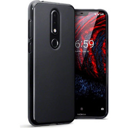 Terrapin Back Cover Silicone Black (Nokia 6.1 Plus)