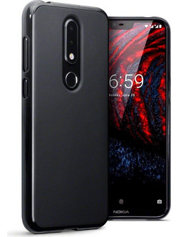 Terrapin Back Cover Silicone Black (Nokia 6.1 Plus)