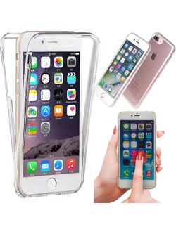 PLASTIC FLEXIBLE FRONT - BACK TRANSPARENT CASE ULTRA SLIM 0.3mm iPHONE 7- IPHONE 8 ΔΙΠΛΗ ΘΗΚΗ ΚΙΝΗΤΟΥ ΔΙΑΦΑΝΗΣ i7 i8