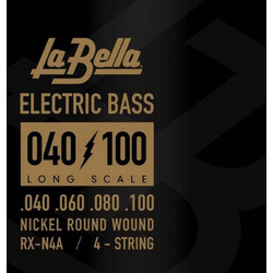 La Bella RX-N4A Σετ 4 Χορδές Ηλεκτρικού Μπάσου Nickel Plated Steel 40-100"