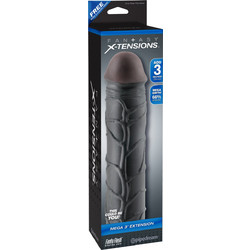 Pipedream Fantasy X-tensions Mega 3 Κάλυμμα Επιμήκυνσης Πέους 23cm Μαύρο
