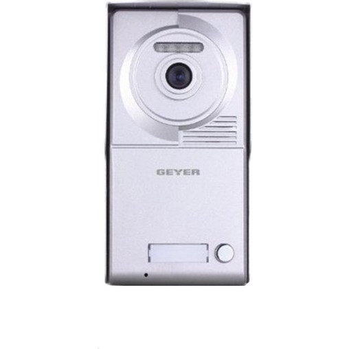 Μπουτονιέρα Geyer PA-1 με κάμερα υψηλής ευκρίνιας μίας κλήσης κατάλληλη για μονοκατοικίες