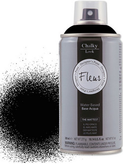 Fleur Chalky Look Χρώμα Κιμωλίας Σπρέι F77 Black 300ml