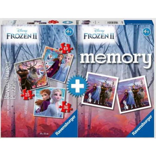 Παιδικό Puzzle Ravensburger Memory & Puzzle Frozen II 25 + 36 +49 Κομμάτια
