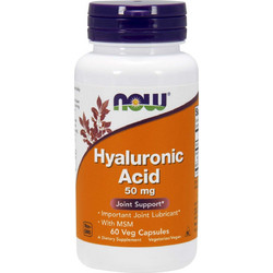Now Foods Hyaluronic Acid 50mg 60 Κάψουλες