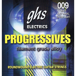 GHS PRXL Progressives Σετ 6 Χορδές Ηλεκτρικής Κιθάρας 9-42" Extra Light Tension