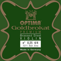 Optima G.1071.27.L Goldbrokat Premium Χορδή Βιολιού E Plain Steel 27" Hard Tension