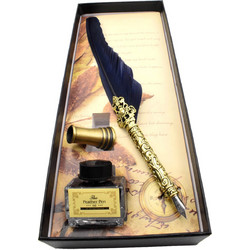 ΠΕΝΑ ΚΑΛΛΙΓΡΑΦΙΑΣ ΜΕ ΜΠΛΕ ΦΤΕΡΟ LC568 - CLASSIC DIPPING PEN WITH BLUE FEATHER