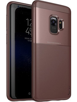 iPaky Shield case cover Samsung Galaxy S9 - Brown