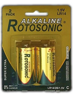 ΜΠΑΤΑΡΙΕΣ ROTOSONIC LASTING ENERGY ΑΛΚΑΛΙΚΕΣ LR 14 (SIZE C ) 1.5v ΣΕΤ 2τεμ. - PLANBATTERIES