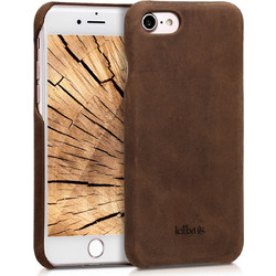 Kalibri Σκληρή Δερμάτινη Θήκη iPhone 7 / 8 / SE (2020) - Καφέ (200-105-808)