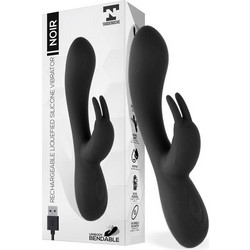 Tardenoche Noir Rechargeable Liquefied Δονητής Rabbit 19.4cm Μαύρος