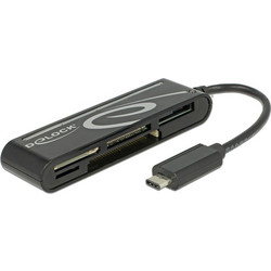 DeLOCK 91739 Card Reader USB-C 2.0 για SD / microSD / Compact Flash / xD / Memory Stick
