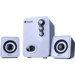 Kisonli U-2100 Ηχεία Υπολογιστή 2.1 6W White