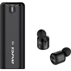 Awei T8 Ακουστικά Bluetooth In Ear Ανθεκτικά στο Νερό Black