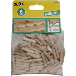 ΣΕΤ ΚΑΒΙΛΙΕΣ WOLFCRAFT ΟΞΙΑΣ 6X30MM 200ΤΕΜ 2905000