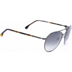 Lozza 2255 568X Ανδρικά Γυαλιά Ηλίου Aviator Κοκάλινα Μαύρα με Μαύρο Polarized Φακό