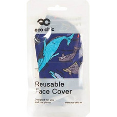 Eco Chic Face Cover Blue Sea Creatures M04 1τμχ