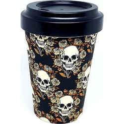 Chic Mic Ποτήρι Bamboo με Καπάκι Skulls & Roses 1ml BAMB32