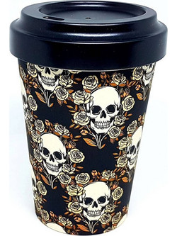 Chic Mic Ποτήρι Bamboo με Καπάκι Skulls & Roses 1ml BAMB32