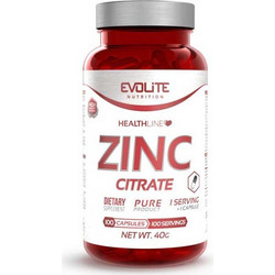 Evolite Zinc Citrate 100 Κάψουλες