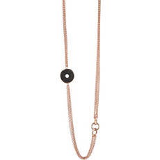 Oxette Γυναικείο Κολιέ από Ατσάλι Ροζ Χρυσό 01X27-00247