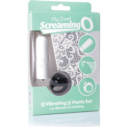 Screaming O My Secret Rechargeable Remote Vibrating Panties Δονητής Εσωρούχου για Ζευγάρια με Τηλεχειριστήριο Λευκός