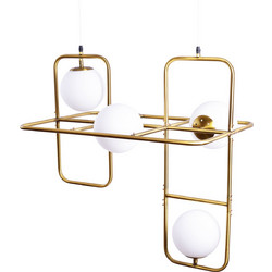 Home Lighting Athen Κρεμαστό Φωτιστικό Οροφής Πολύφωτο E27 Μπρονζέ 77-3594
