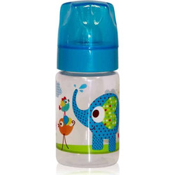 Lorelli Bottle Wild Πλαστικό Μπιμπερό με Θηλή Σιλικόνης 0m+ 125ml 1020059-1401
