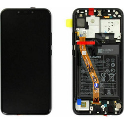 Huawei P40 Original LCD Black & Battery Αυθεντική Οθόνη & Τζάμι Αφής Μαύρη & Μπαταρία Service Pack