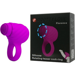 Pretty Love Floronce Ring Ελαστικό Δαχτυλίδι Πέους Σιλικόνης με Δόνηση 2.5cm Ροζ