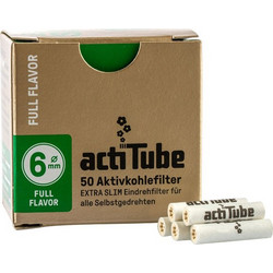 Ανταλλακτικό Φίλτρο actiTube Extra Slim 50 Ενεργού Ανθρακα 6mm