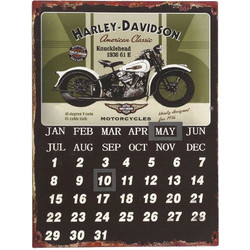 Ημερολόγιο Harley-Davidson LOG413 Καφέ 33x25cm Espiel Ξύλο
