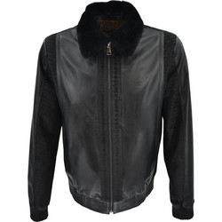 Leather 100 Ανδρικό Μπουφάν Δερμάτινο Μαύρο 05-M-G05