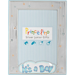 Κορνίζα Ασημένια 925 It s a boy Μπλε 13*18 Prince κωδ MA/148-C