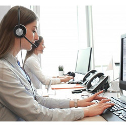 Headset Supervoice SVC-121 Professional HD Call Center Mono with QD and Uni-directional Noise Cancelling Mic, W/O Bottom Cable