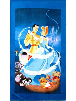 Dimcol 121 Digital Print Παιδική Πετσέτα Θαλάσσης Μπλε 70x140cm