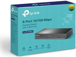 TP-Link TL-SF1008LP Unmanaged L2 Switch με 8 Θύρες Ethernet 100Mbps