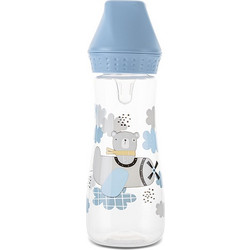 Lorelli Πλαστικό Μπιμπερό με Θηλή Σιλικόνης 0m+ My Friend Bear Blue 250ml