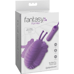 Seven Creations Butterfly Flutt-Her Κλειτοριδικός Δονητής για Ζευγάρια με Τηλεχειριστήριο Μωβ