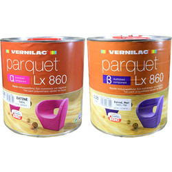 Vernilac Parquet Lx860 (A+B) Βερνίκι Επιφάνειας Ξύλου Διαλύτου Satin 4.5lt