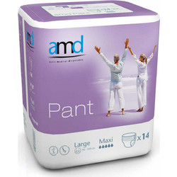 AMD Pant Maxi Large Πάνες Βρακάκι Ακράτειας 5 Σταγόνες 14τμχ