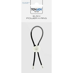 ToyJoy Power X Ring Ρυθμιζόμενο Ελαστικό Δαχτυλίδι Πέους & Όρχεων Σιλικόνης Μαύρο