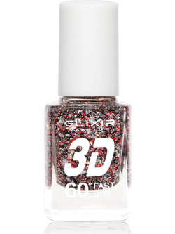 Elixir Fast Dry 3D 268 Glitter Βερνίκι Νυχιών Μακράς Διαρκείας Quick Dry 13ml