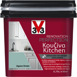 V33 Renovation Perfection Kitchen Χρώμα Πλακιδίων Agave Green Satin 0.75lt